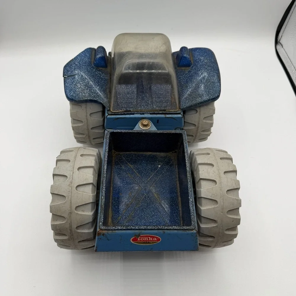Vintage Tonka Crater Crawler 1970s Blue‎ Body Space Vehicle Pressed Steel Truck